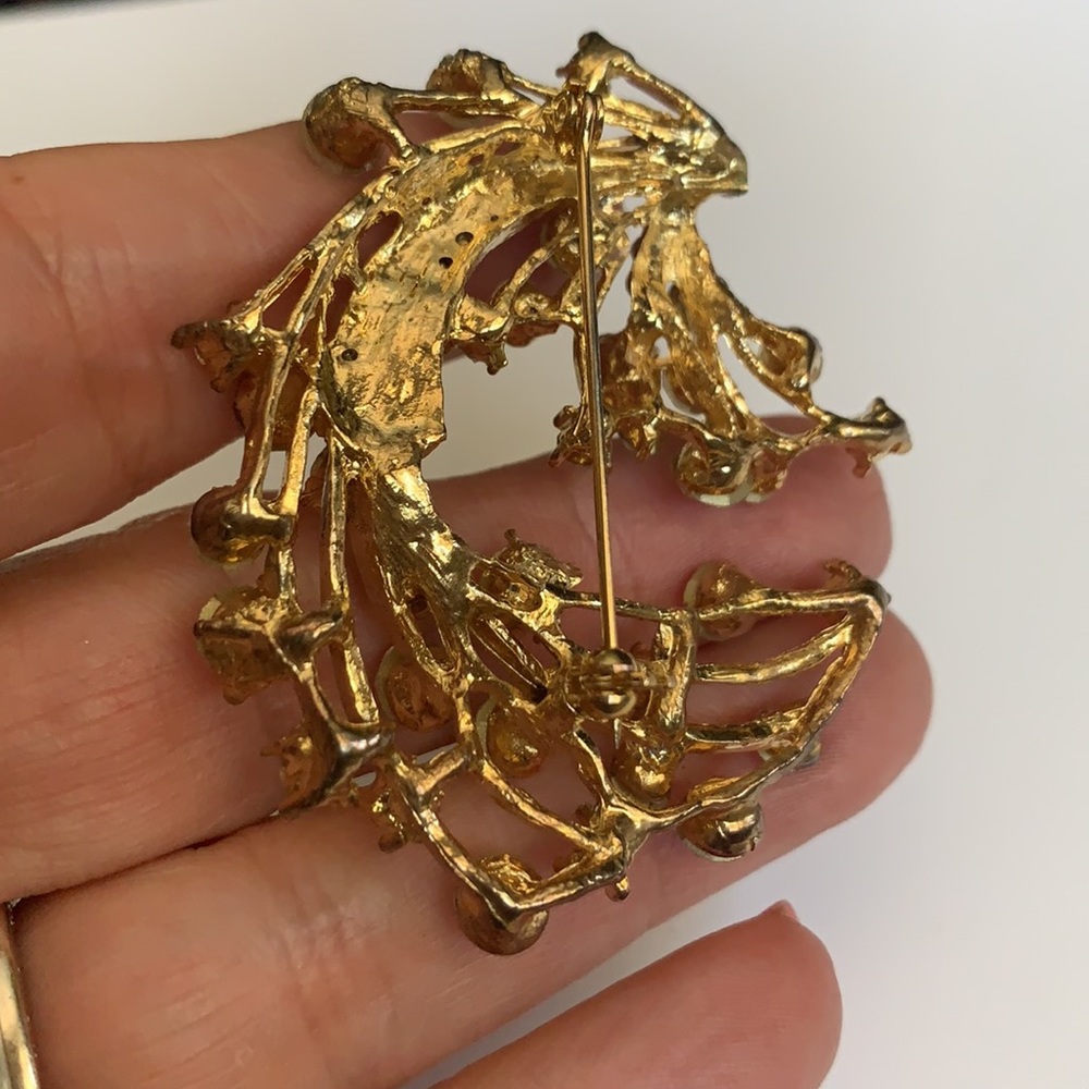 Vintage crystal brooch - Picture 9 of 9